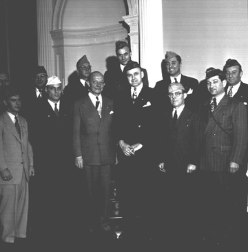 Governor Lane with Veterans of Foreign Wars