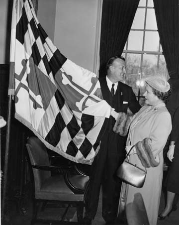The Queen Mother visits Annapolis