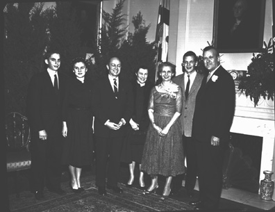 Governor and Mrs. McKeldin and guests