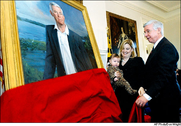 Gov. Glendening and family, January 9, 2003.