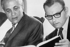 Judge John C. Eldridge with Governor Marvin Mandel, MSA SC 5394-2-1318