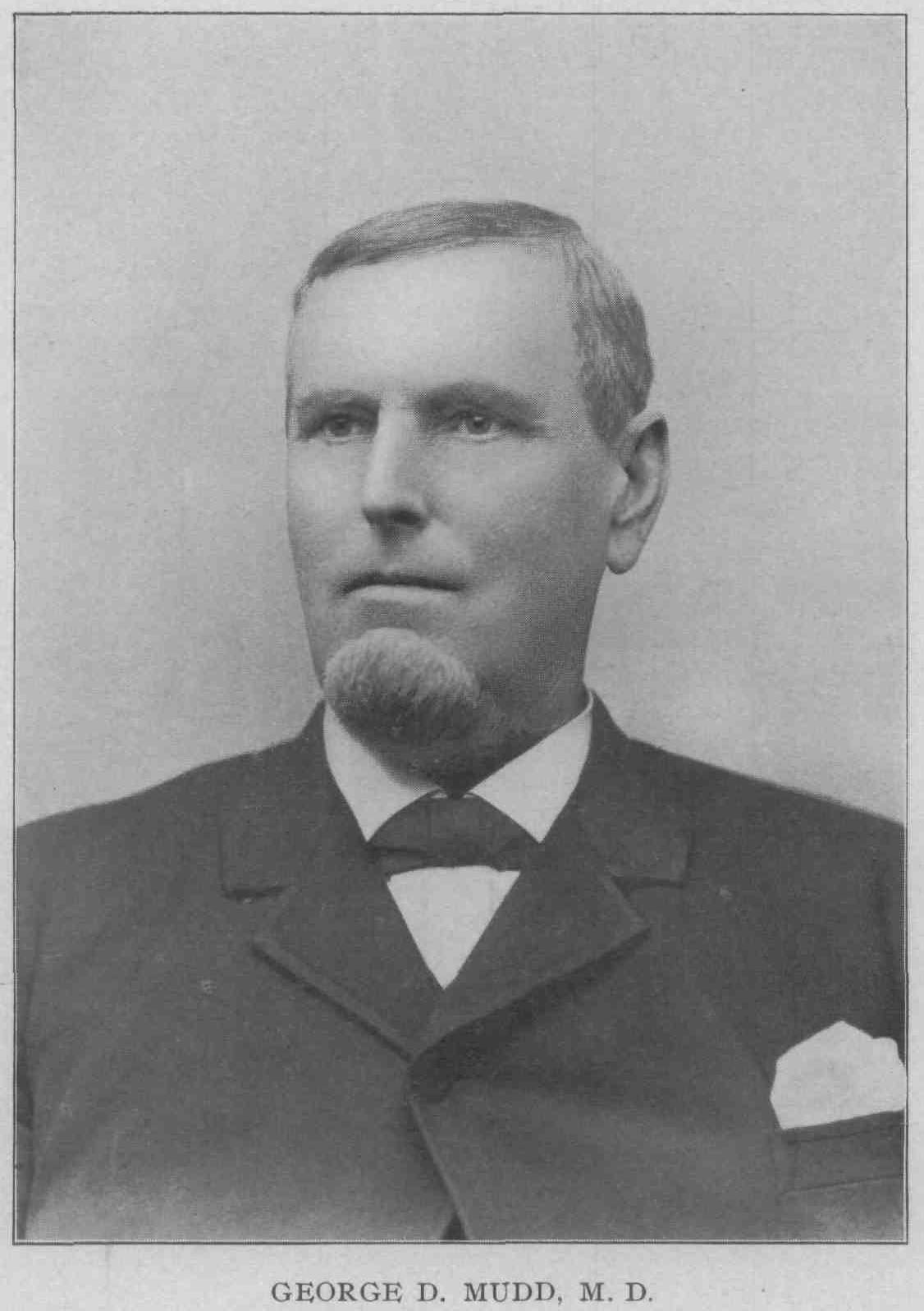 photo, Dr. George D. Mudd