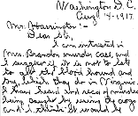 1917 letter asking the 
Governor of Virginia for assistance with the investigation