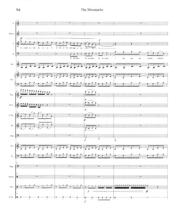 more sheet music of the moustache