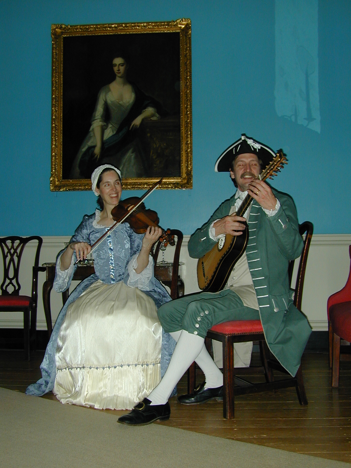 David and Ginger Hildebrand, performing