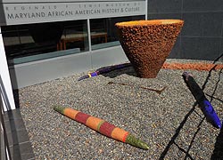 [photo, Entrance exhibit, Reginald F. Lewis Museum of Maryland African-American History & Culture, Baltimore, Maryland]