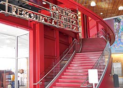 [photo, Interior staircase, Reginald F. Lewis Museum of Maryland African-American History & Culture, Baltimore, Maryland]