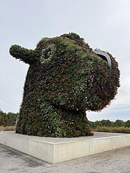 [photo, Split-Rocker, by Jeff Koons (2000), Glenstone Museum, Potomac, Maryland]