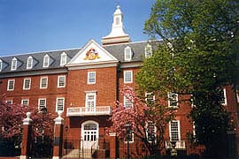 [photo, James Senate Office Building, 11 Bladen St. (from College Ave.), Annapolis, Maryland]