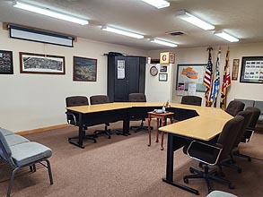 [photo, Town Hall meeting room, 171 Hill St., Grantsville, Maryland]