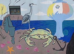 [photo, Public Art Project on utility box, Caroline St. & Baltimore Ave., Ocean City, Maryland]