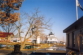 [photo, Hooper Strait Lighthouse, Chesapeake Bay Maritime Museum, St. Michaels, Maryland]