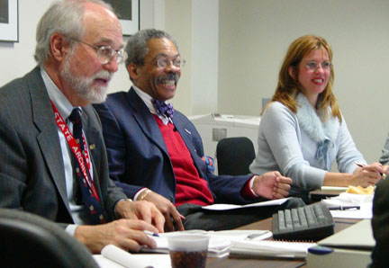 Edward C. Papenfuse, Judge Robert M. Bell, and Kathy Beard