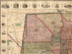 Poppleton's map of Baltimore, 1822 [1852]
