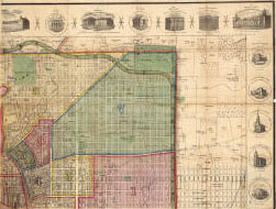 Poppleton's map of Baltimore, 1822 [1852]
