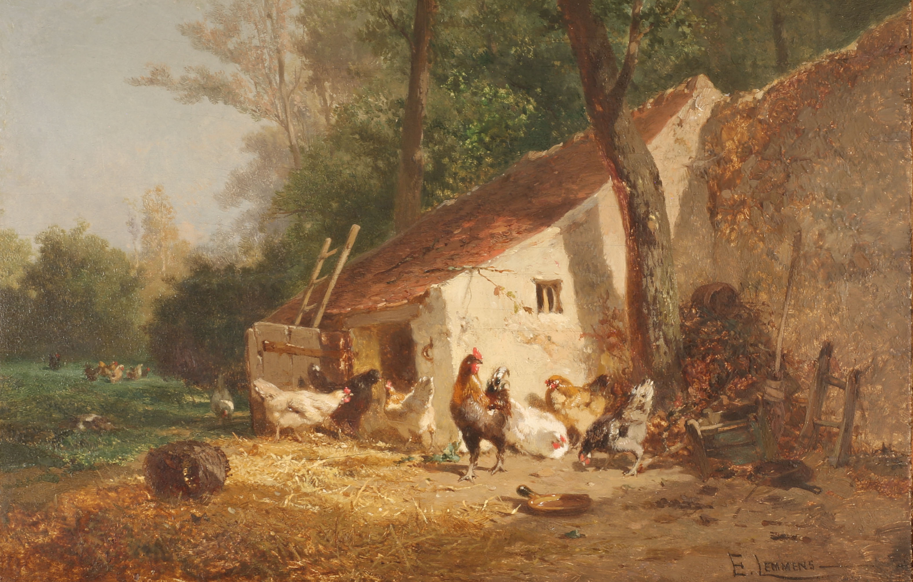fowl by stable door
