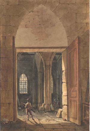 The Interior of a Deconsecrated Church seen through a Door