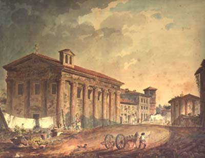 View of Rome: The Temple Vesta