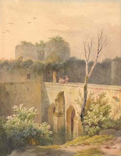 Old Castle, Moss Covered Wall