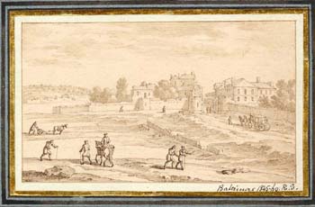 Figures Outside a Walled Town