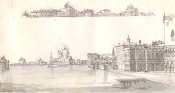 View of the Bacino di S. Marco from the Riva degli Schiavone