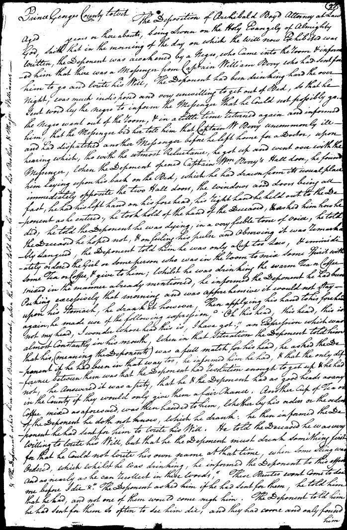 deposition of Archibald Boyd - original