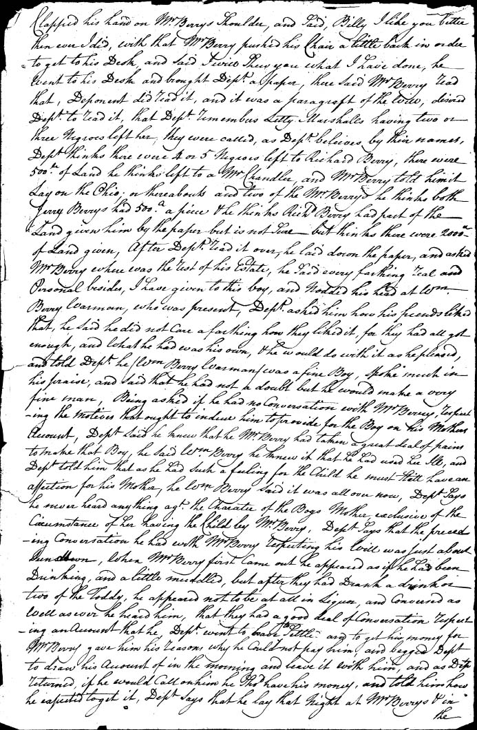 deposition of Henry Brookes - original