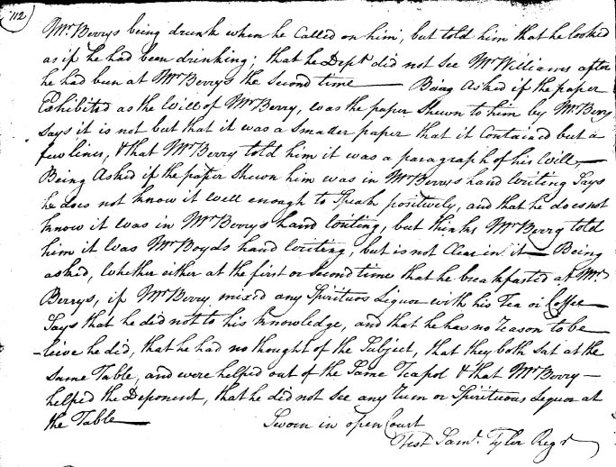 deposition of Henry Brookes - original