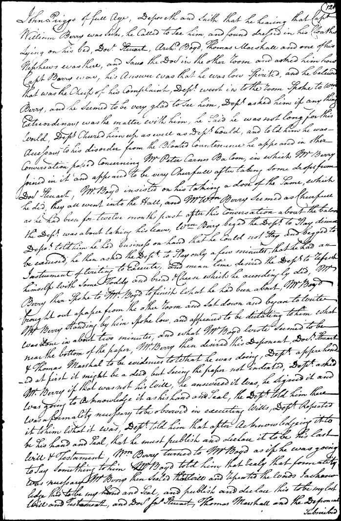 deposition of John Priggs - original