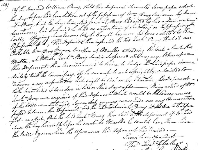 deposition of William Cooke - original