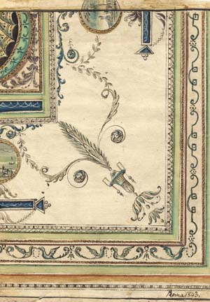 Section of a Ceiling Design